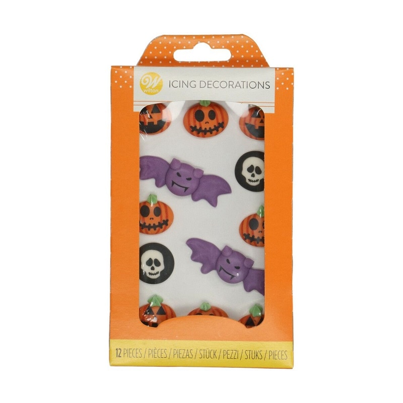 Wilton - Sockerdekorationer Halloween 12-pack