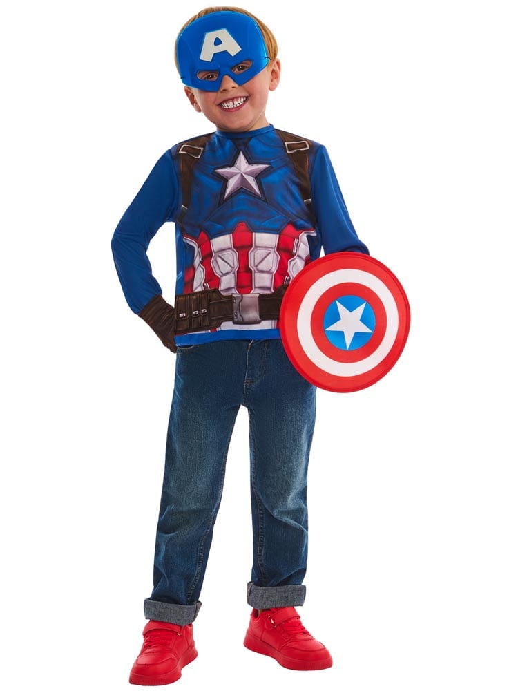 Captain America Maskeradset 4-6 år