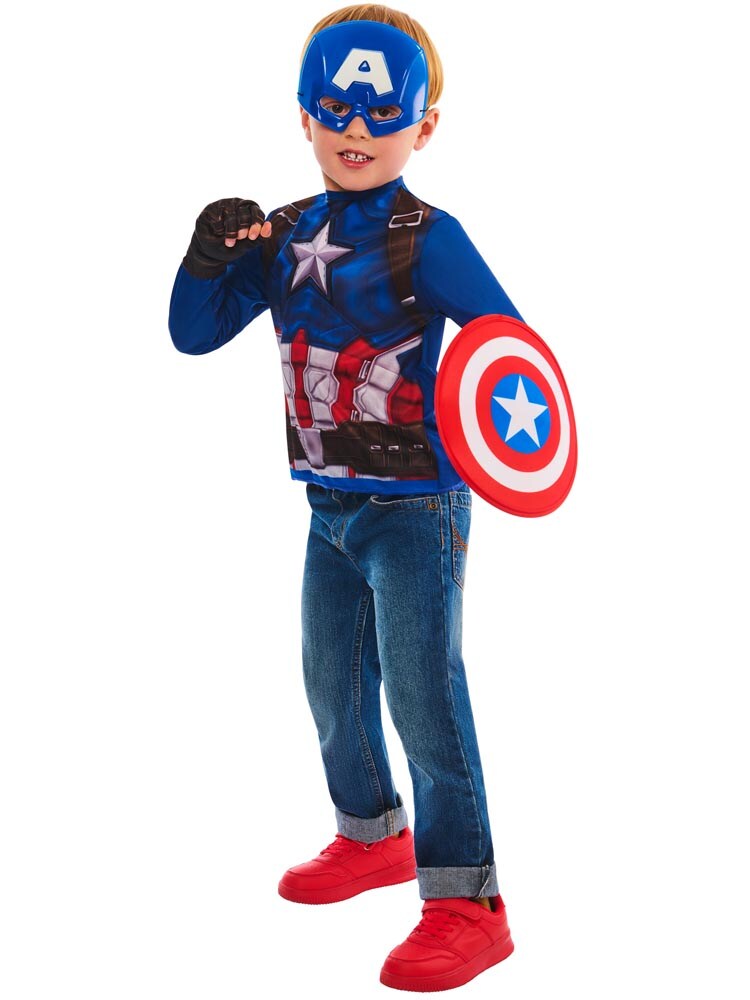 Captain America Maskeradset 4-6 år
