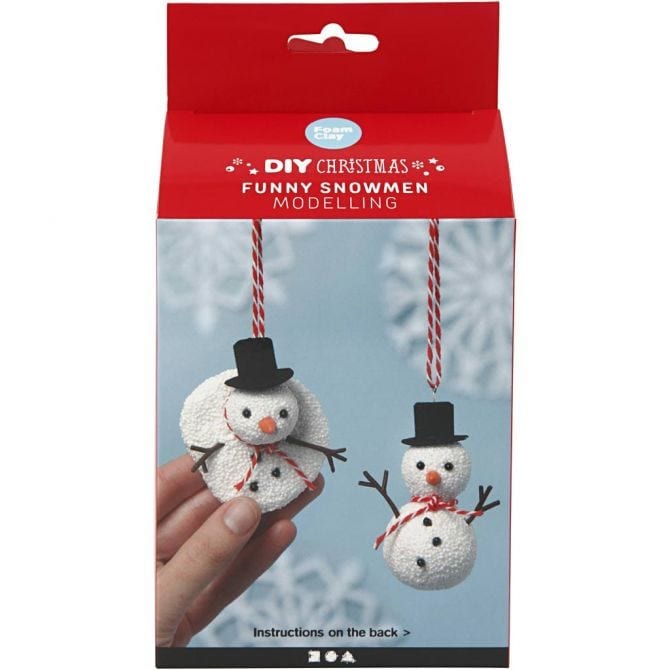DIY Pysselkit - Roliga snögubbar