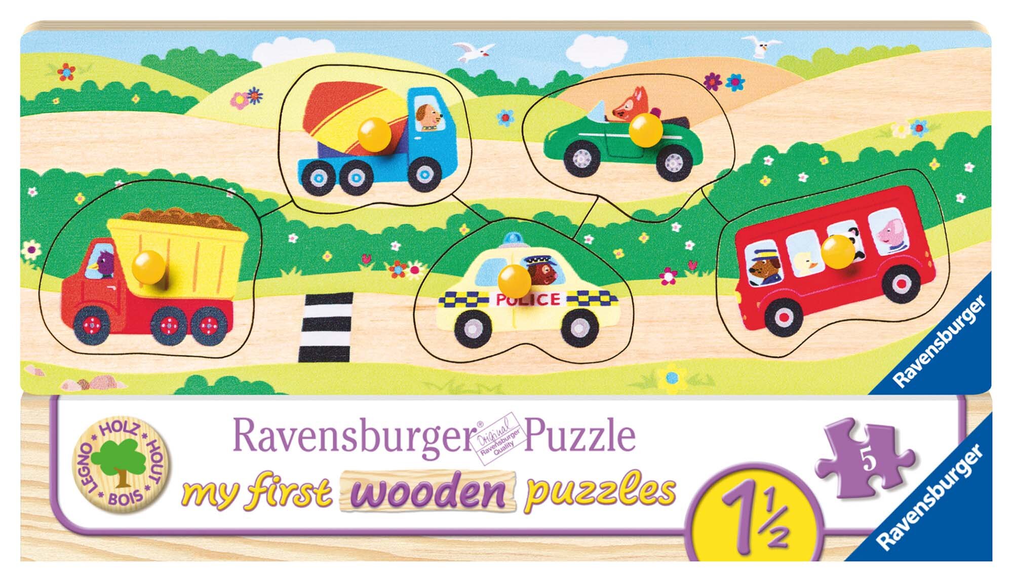 Ravensburger Pussel - Små fordon 5 bitar