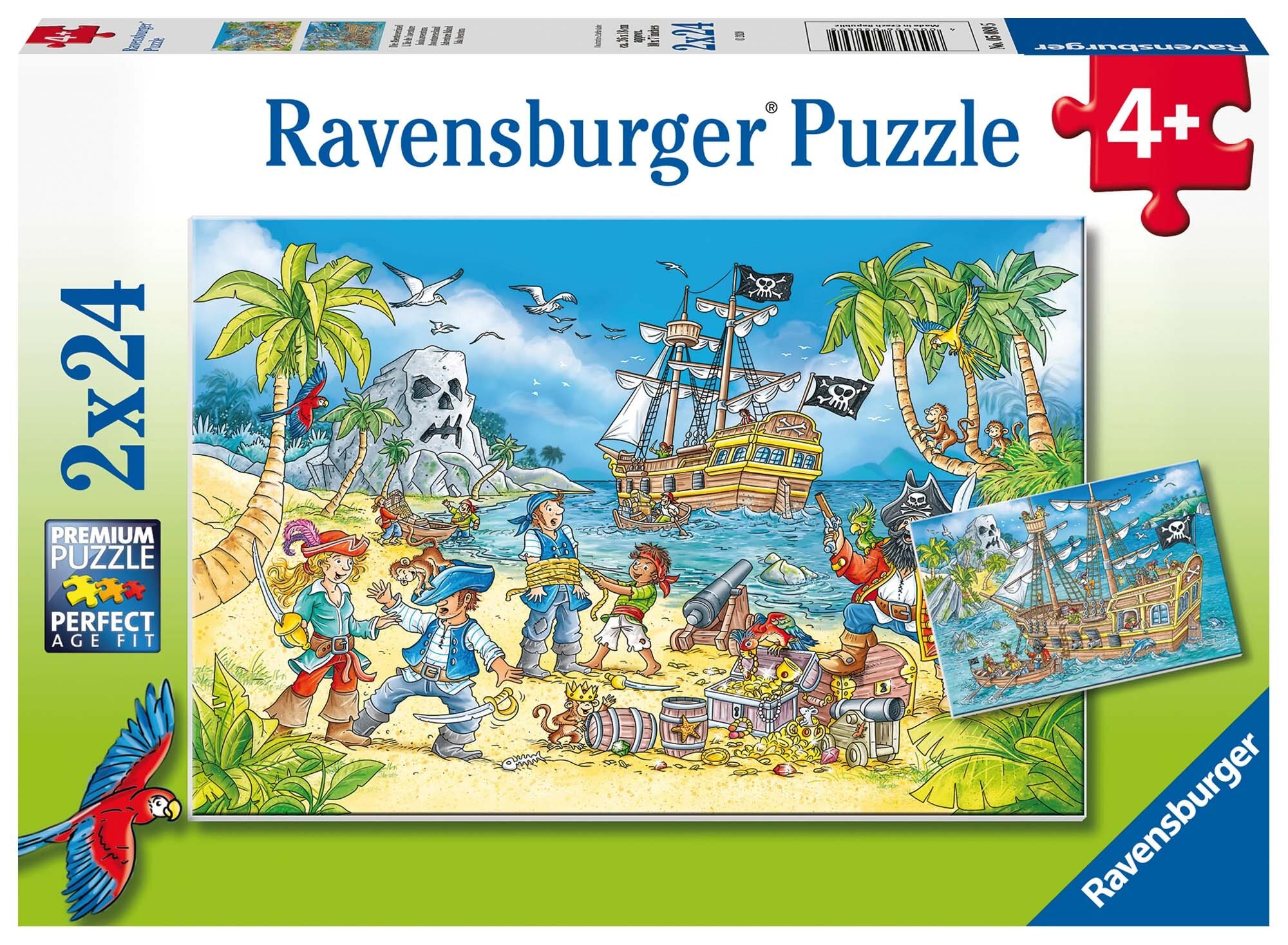 Ravensburger Pussel, Äventyrsön 2x24 bitar