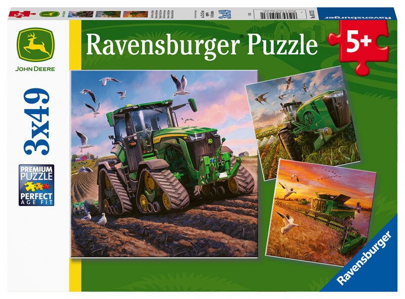 Ravensburger Pussel - Säsonger av John Deere 3x49 bitar