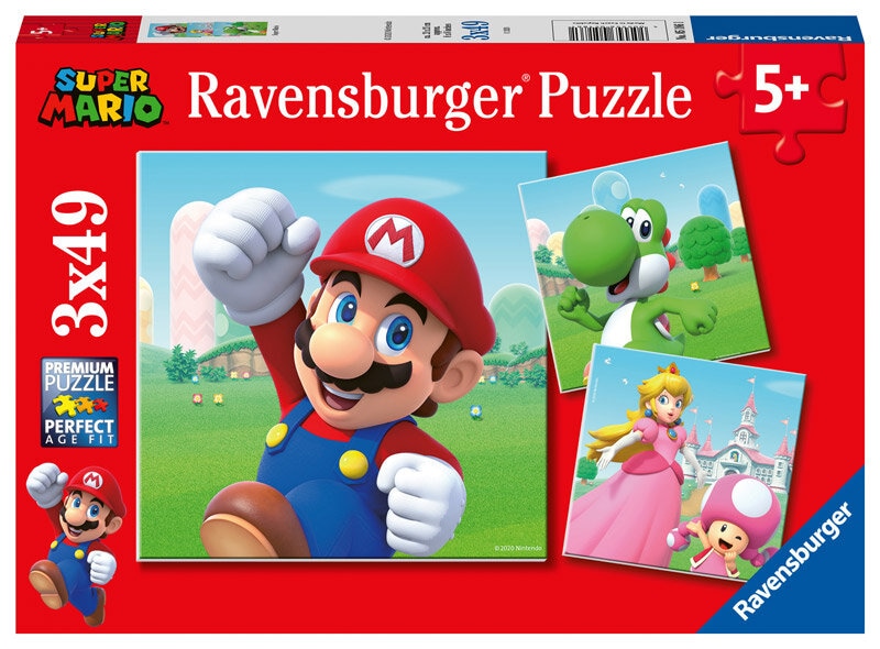 Ravensburger Pussel, Super Mario 3x49 bitar