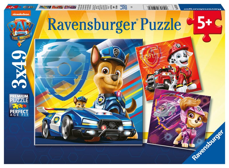 Ravensburger Pussel - Paw Patrol Movie 3x49 bitar