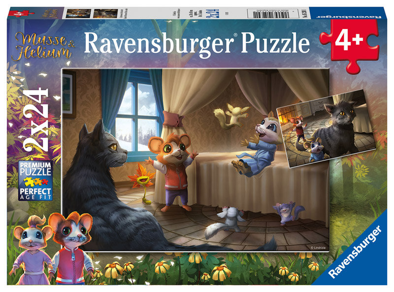 Ravensburger Pussel - Musse & Helium 2x24 bitar