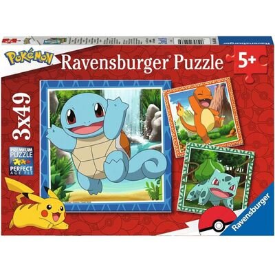 Ravensburger Pussel - Pokémon 3x49 bitar