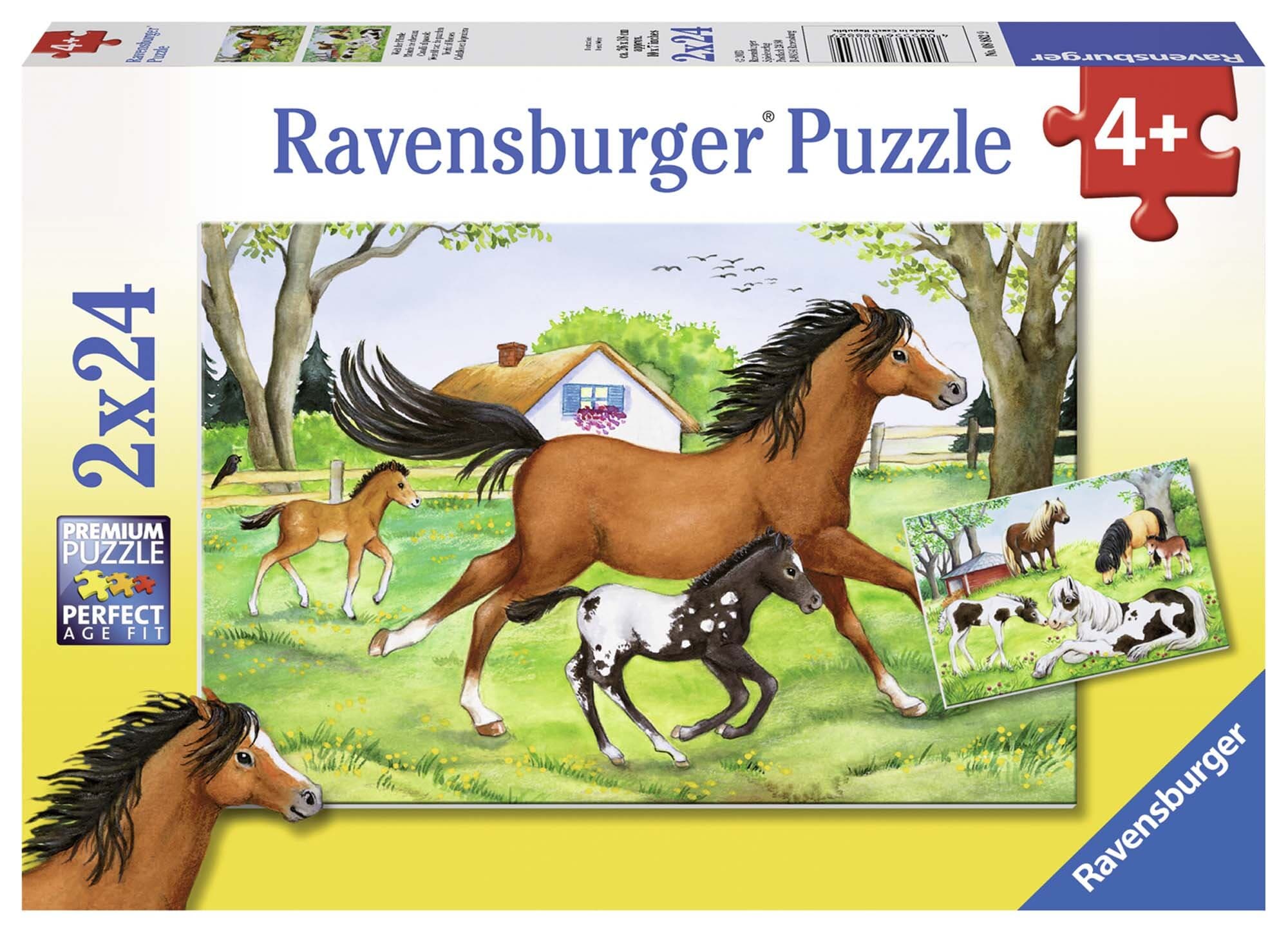 Ravensburger Pussel - En värld av hästar 2x24 bitar