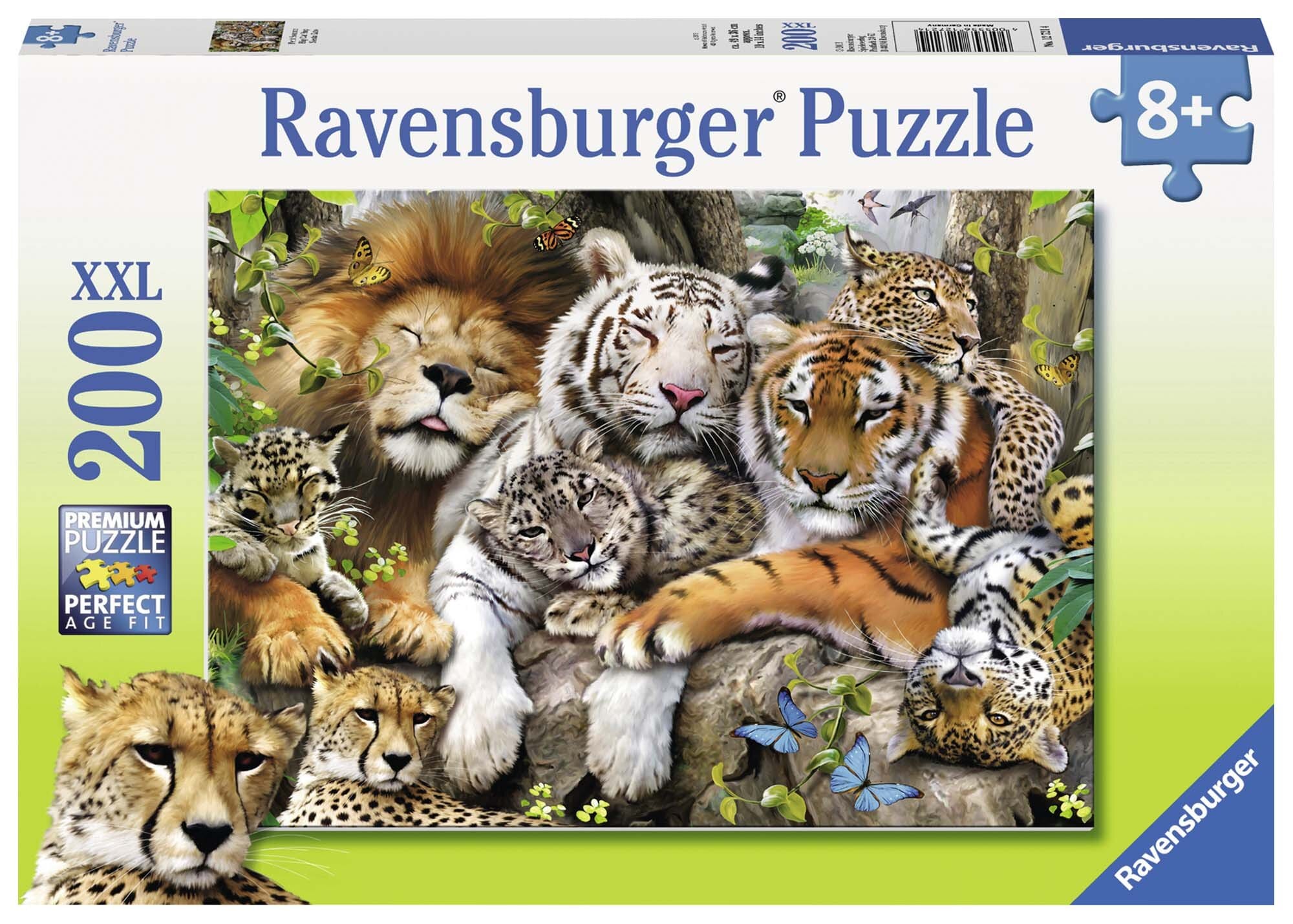 Ravensburger Pussel - Sovande kattdjur 200 bitar XXL