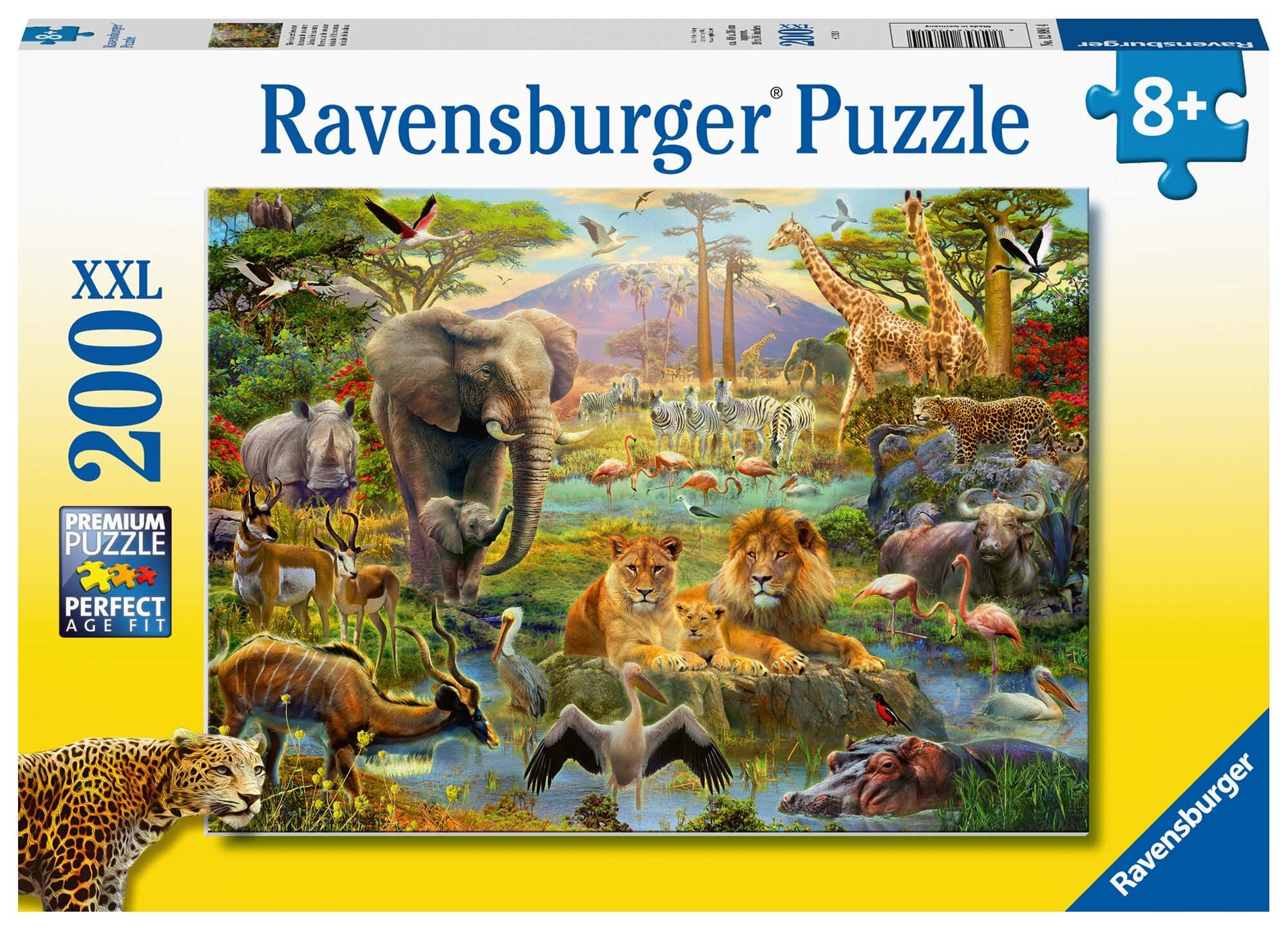 Ravensburger Pussel - Djuren på Savannen 200 bitar XXL