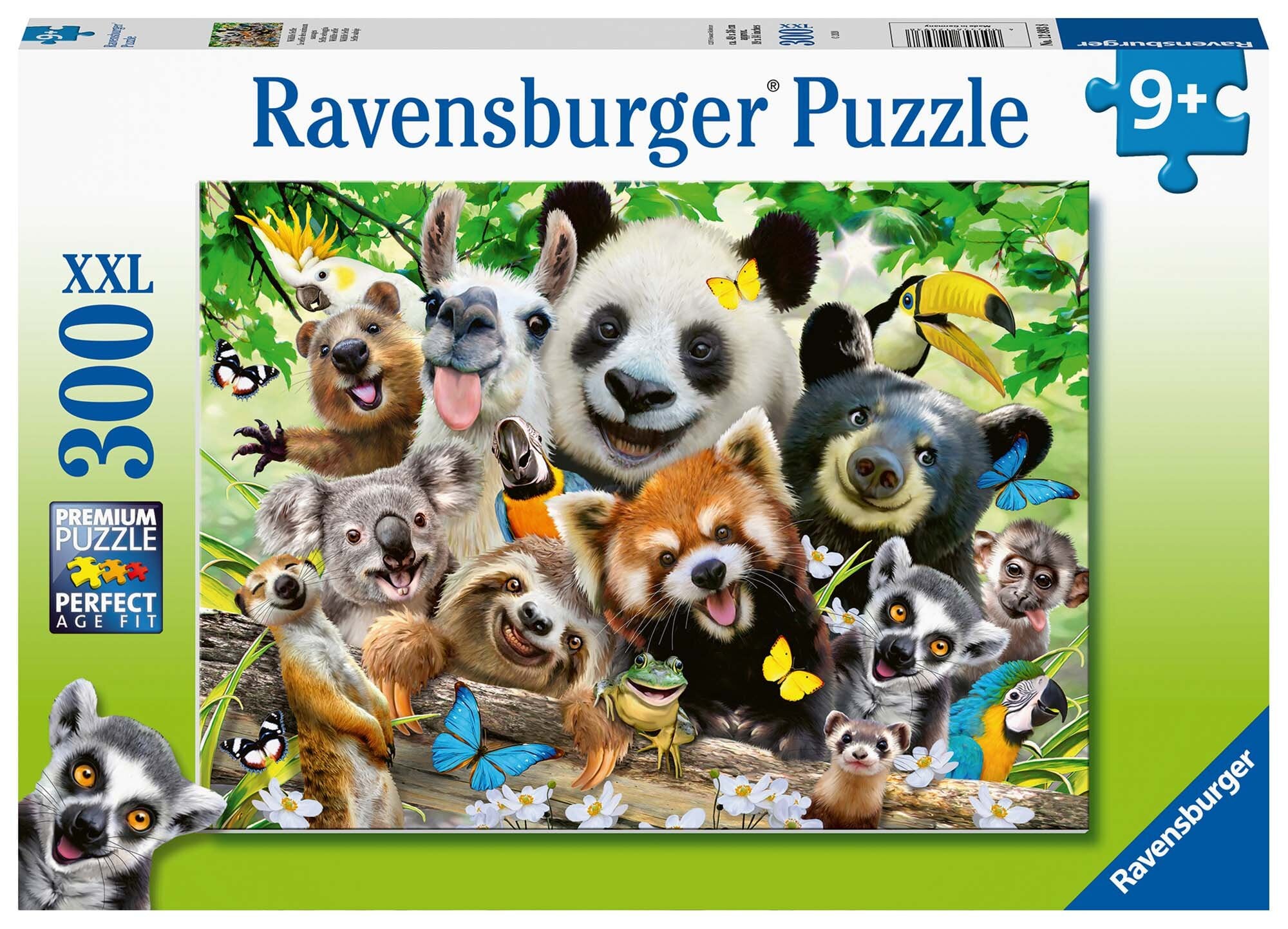 Ravensburger Pussel, Wildlife-Selfie 300 bitar XXL