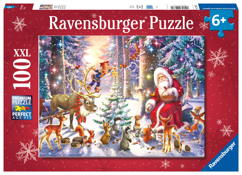 Ravensburger Pussel - Jul i skogen 100 bitar