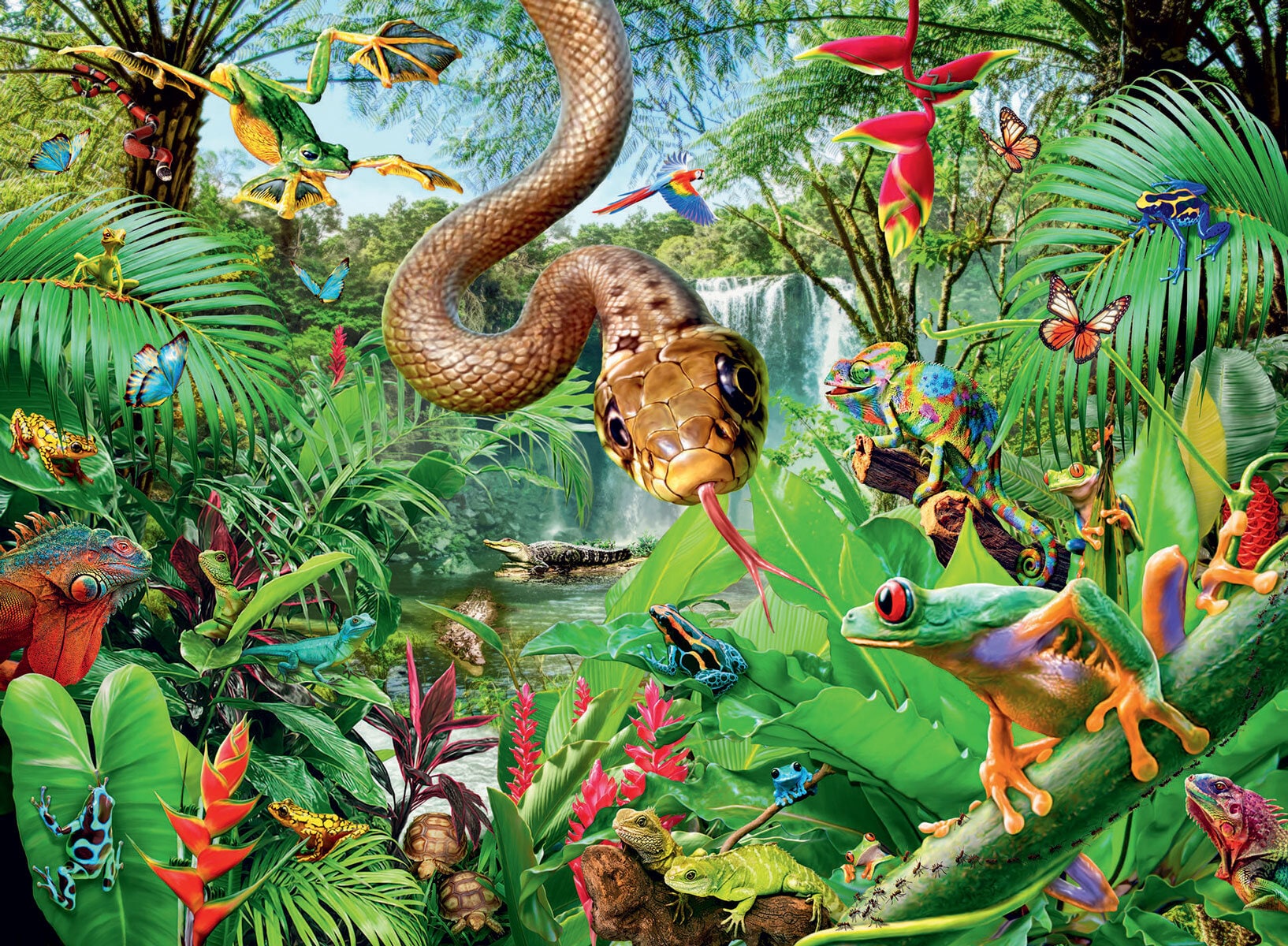 Ravensburger Pussel - Reptil Tillflykten 300 bitar XXL