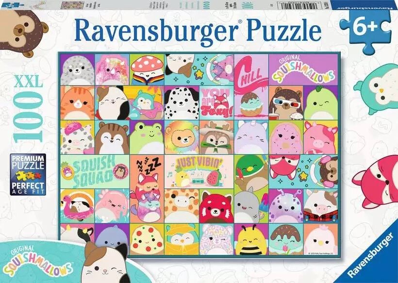 Ravensburger Pussel - Squishmallows Just Vibin 100 bitar