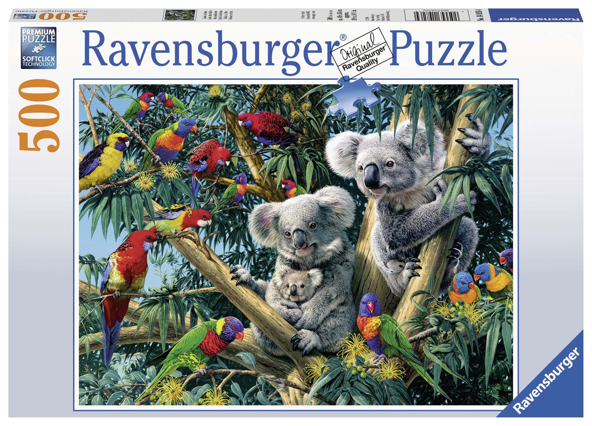 Ravensburger Pussel - Koalor i träd 500 bitar