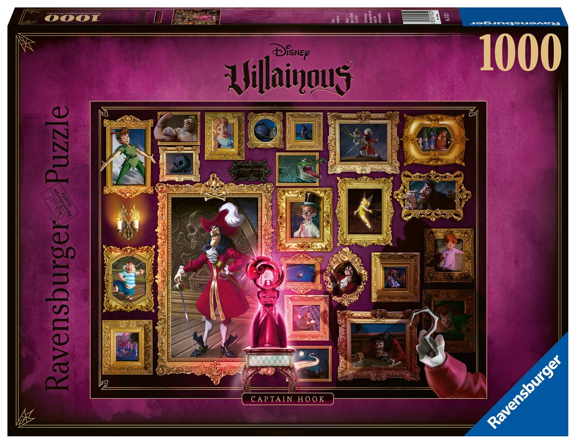 Ravensburger Pussel - Disney Villainous - Kapten Krok 1000 bitar