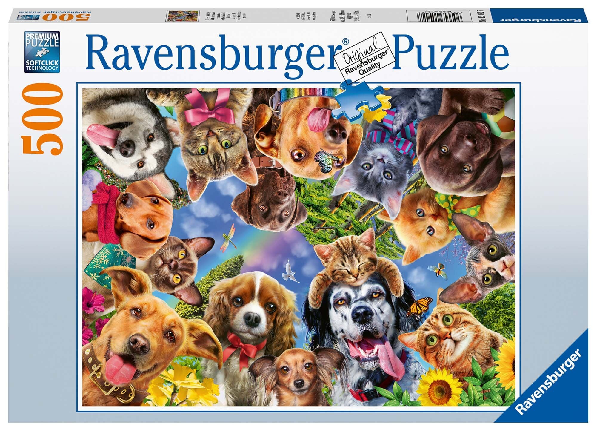 Ravensburger Pussel - Animal selfies 500 bitar