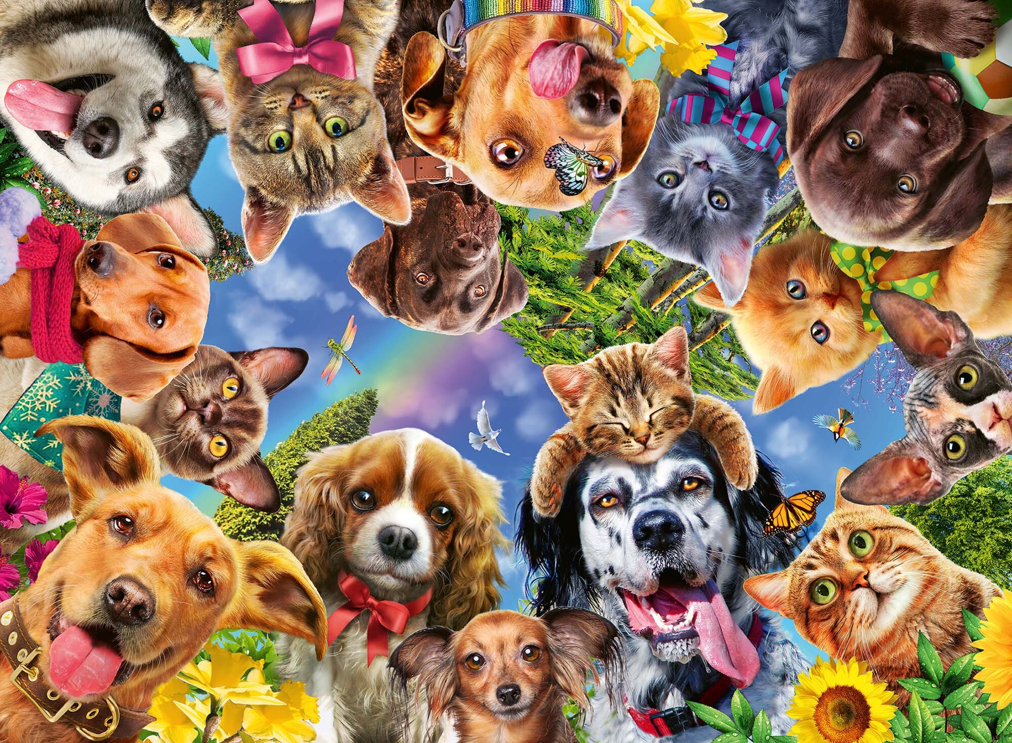 Ravensburger Pussel - Animal selfies 500 bitar