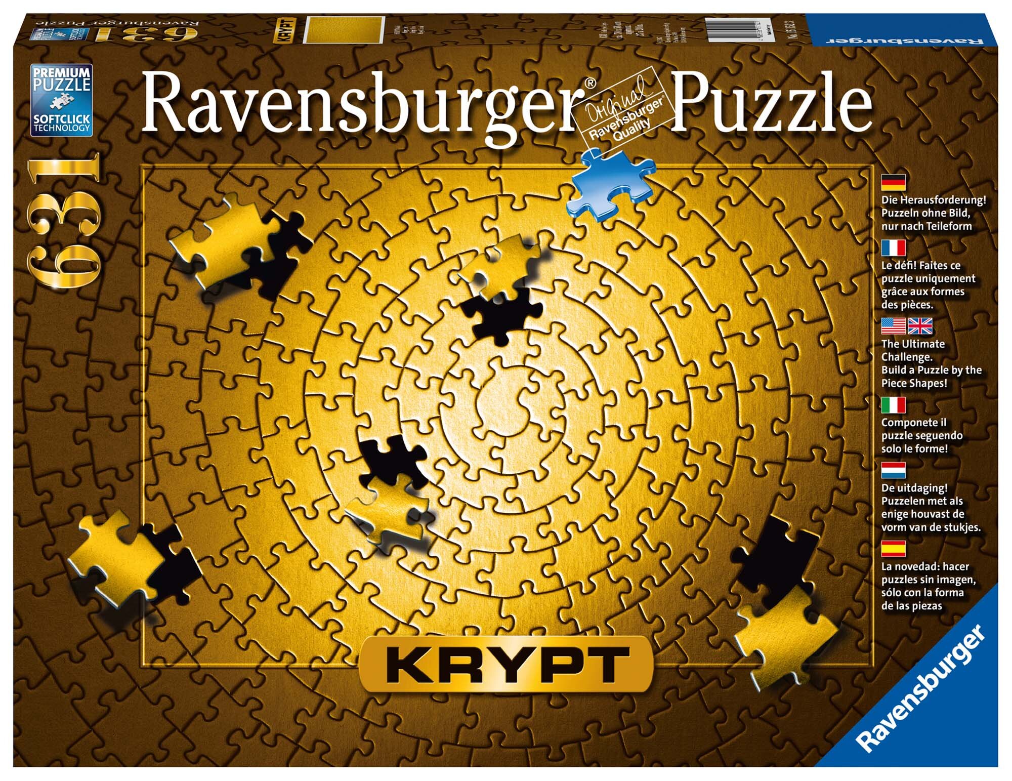 Ravensburger Pussel - Krypt Guld 631 bitar