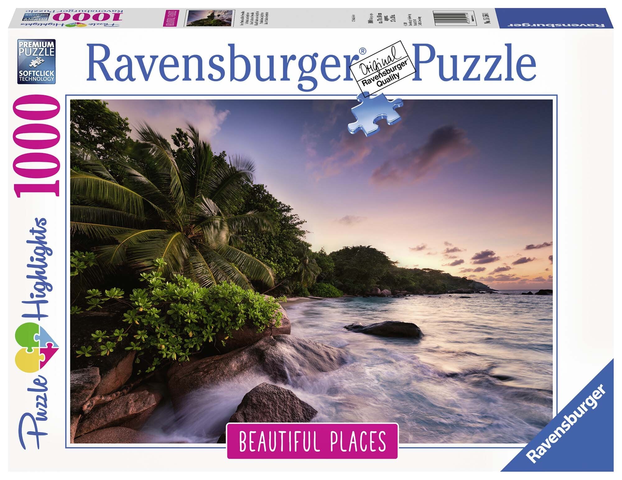 Ravensburger Pussel - Praslin Ön Seychellerna 1000 bitar