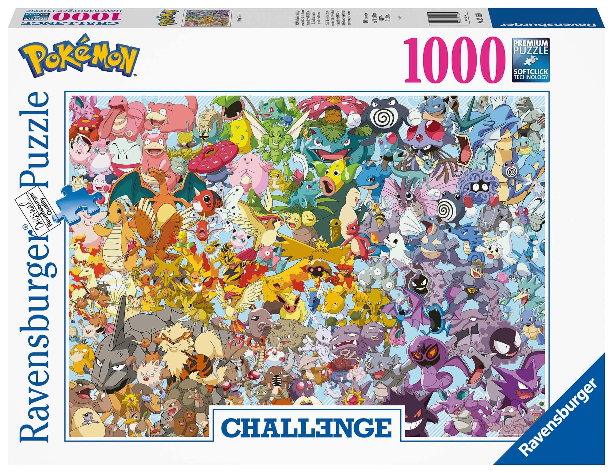 Ravensburger Pussel - Pokémon Challenge 1000 bitar