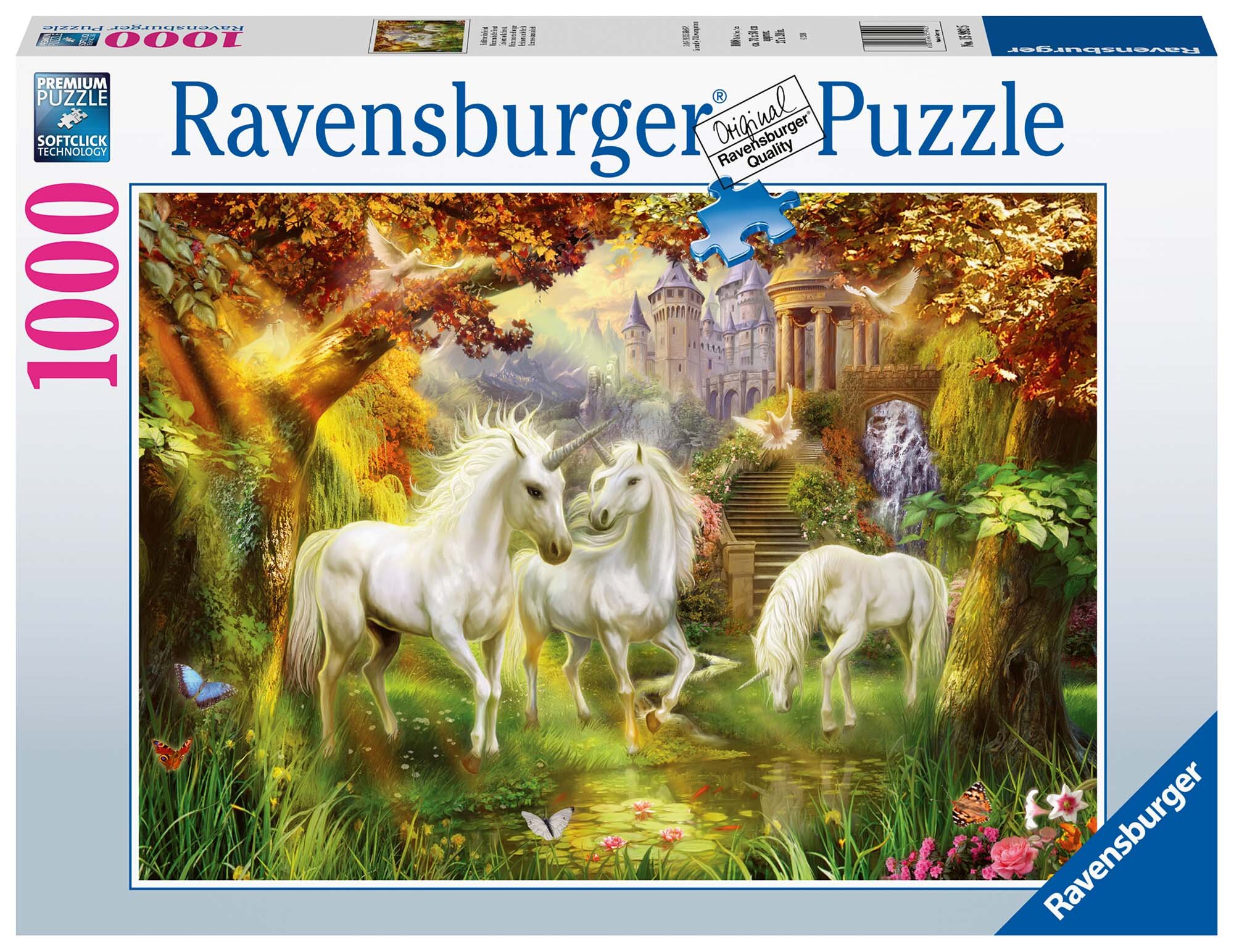 Ravensburger Pussel - Enhörningar i skogen 1000 bitar