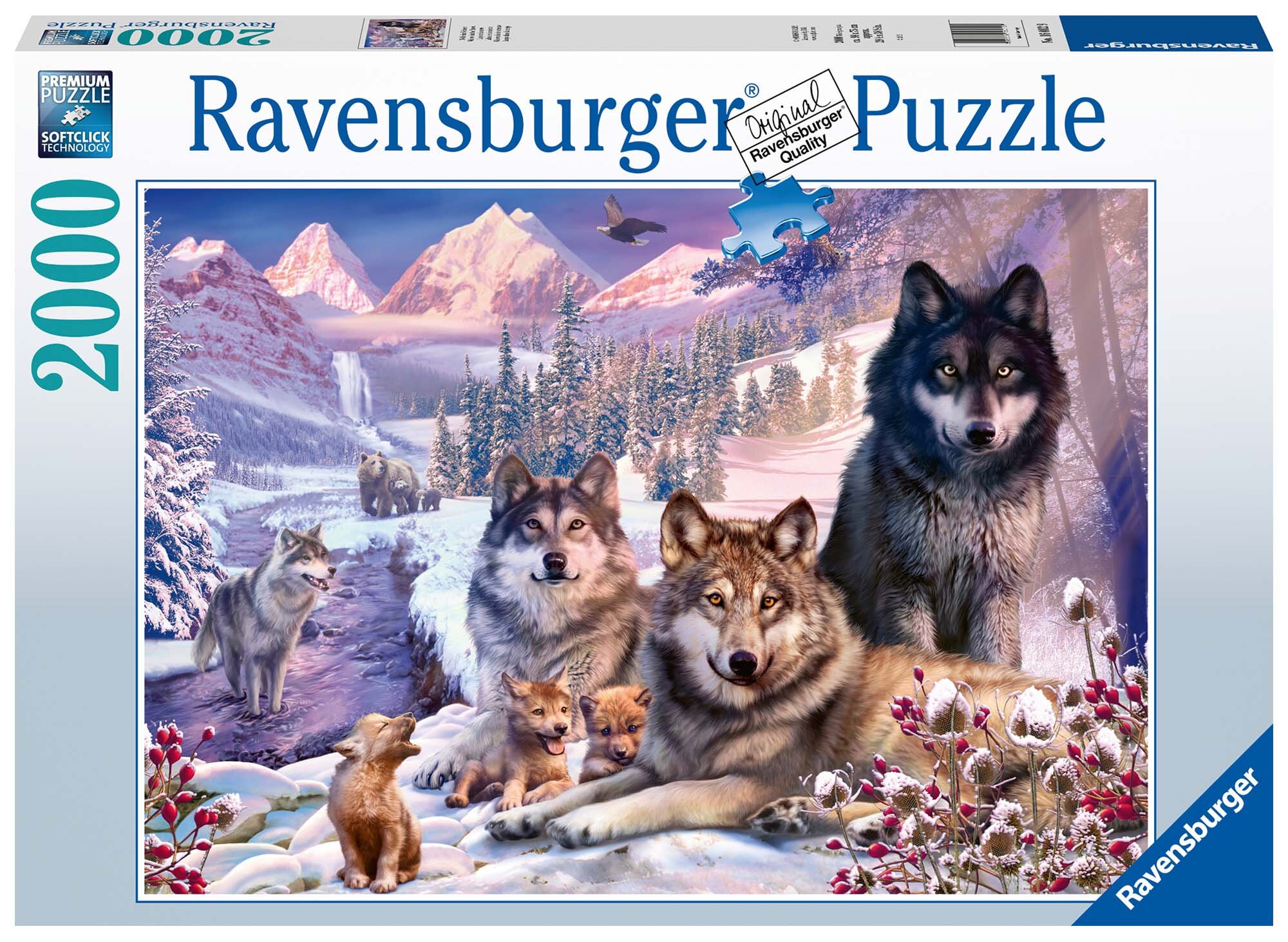 Ravensburger Pussel - Vargar i snön 2000 bitar