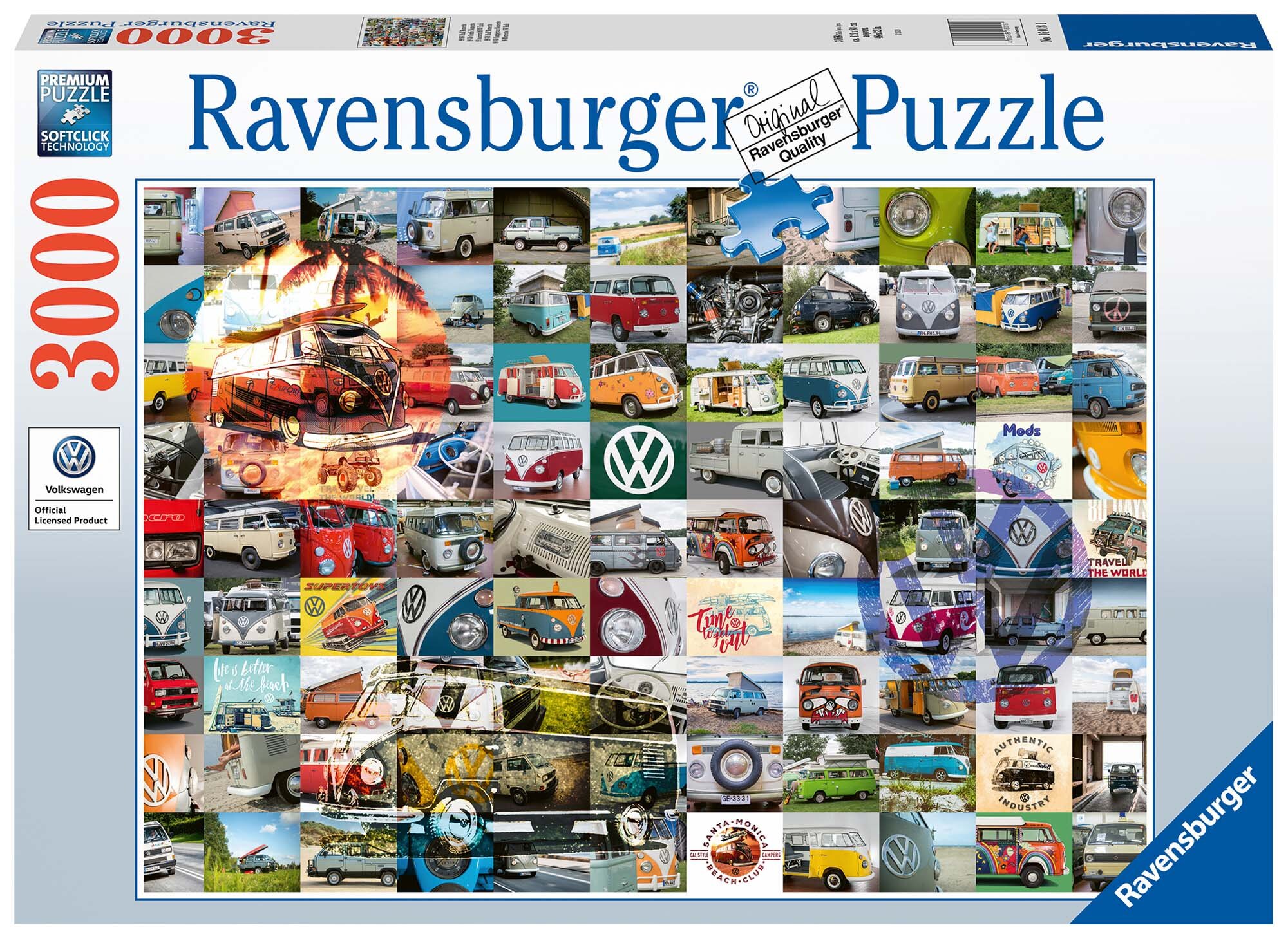 Ravensburger Pussel - 99 VW Bulli Moments 3000 bitar