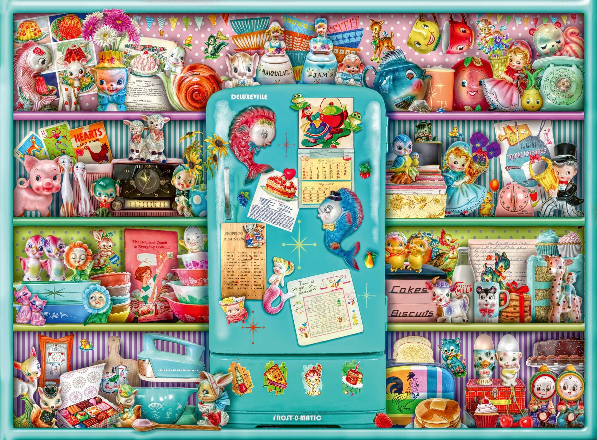 Ravensburger Pussel - Kitschy Kitchen 500 bitar