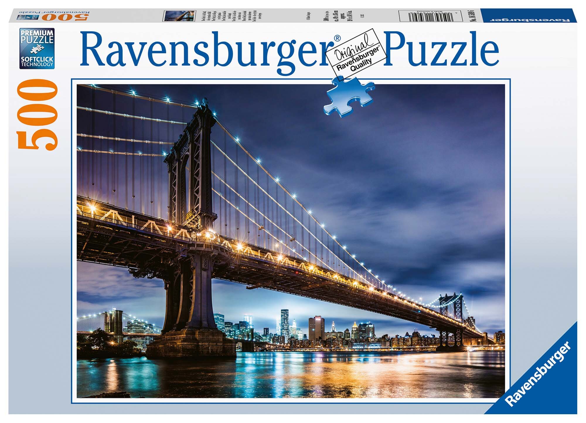 Ravensburger Pussel, New York Skyline 500 bitar