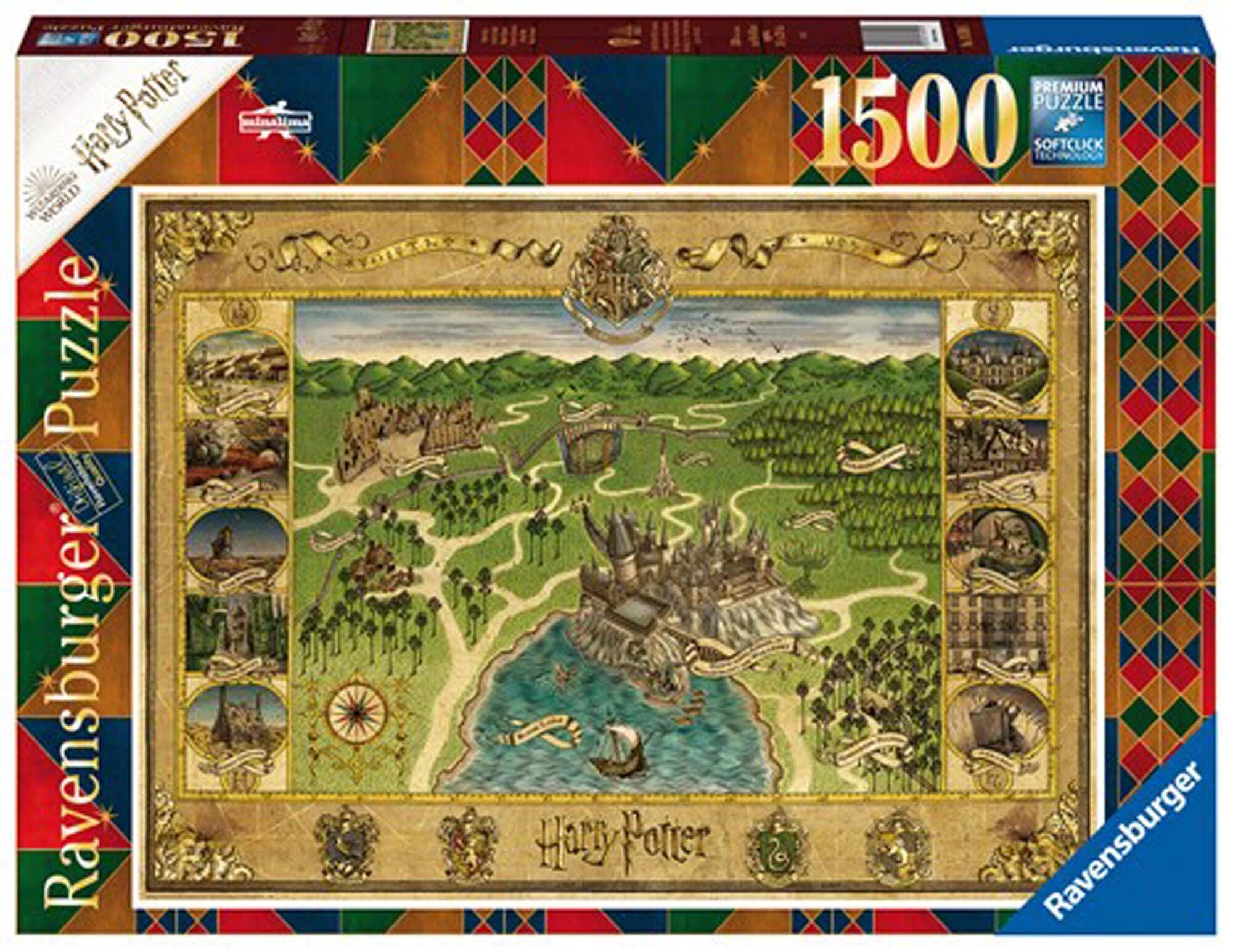 Ravensburger Pussel, Hogwarts Map 1500 bitar