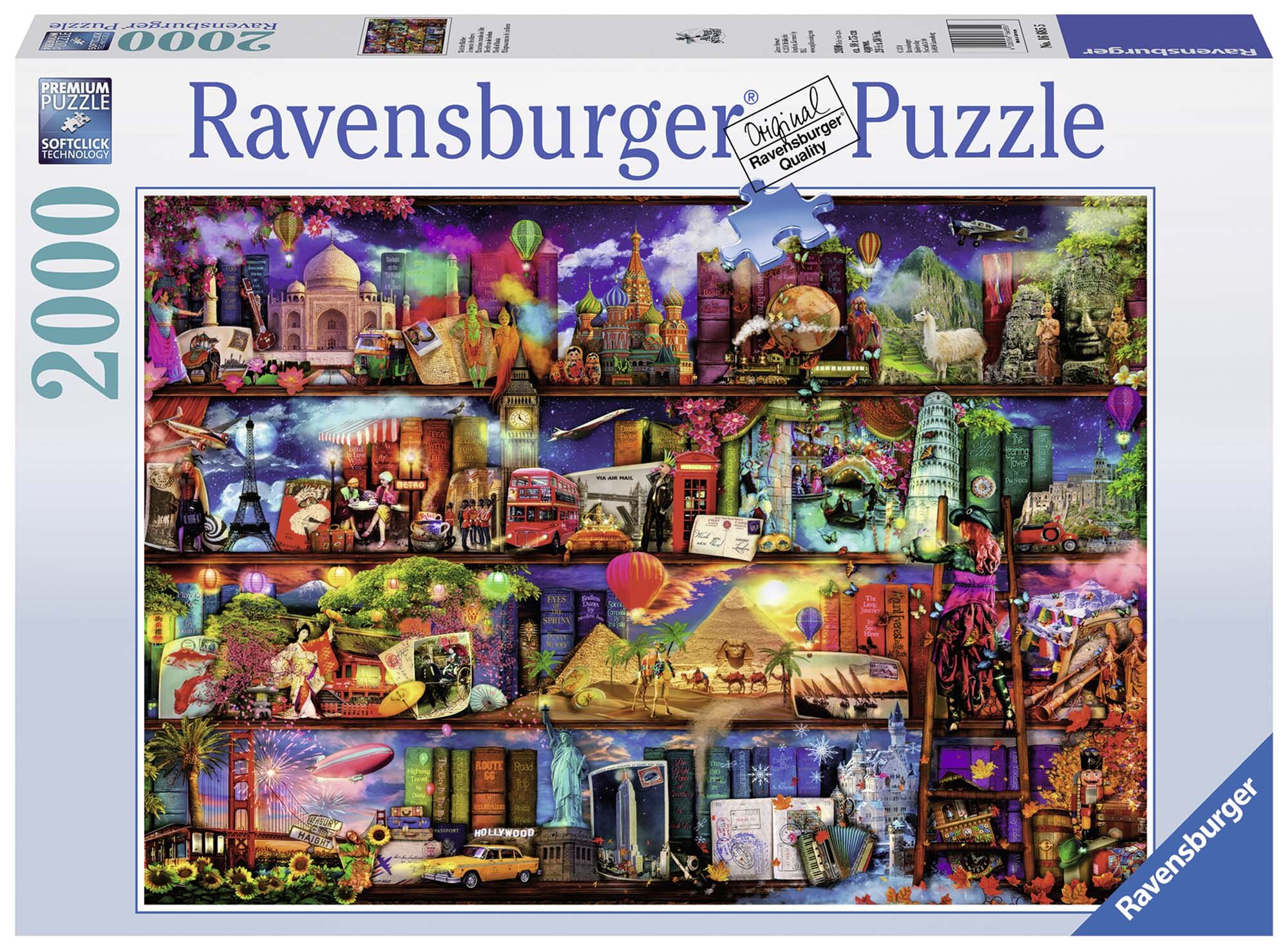 Ravensburger Pussel - Jorden runt kollage 2000 bitar