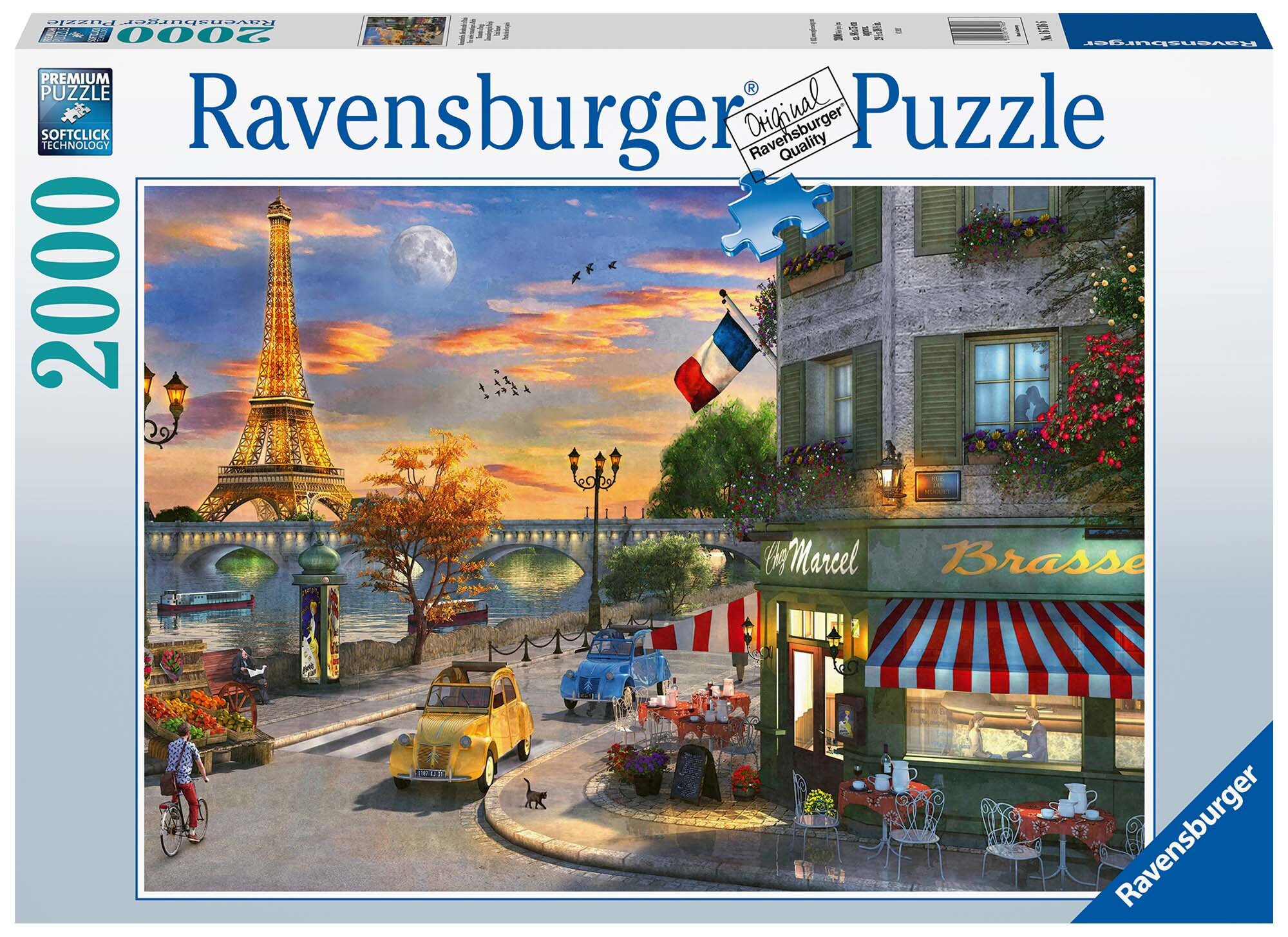 Ravensburger Pussel - Solnedgång i Paris 2000 bitar