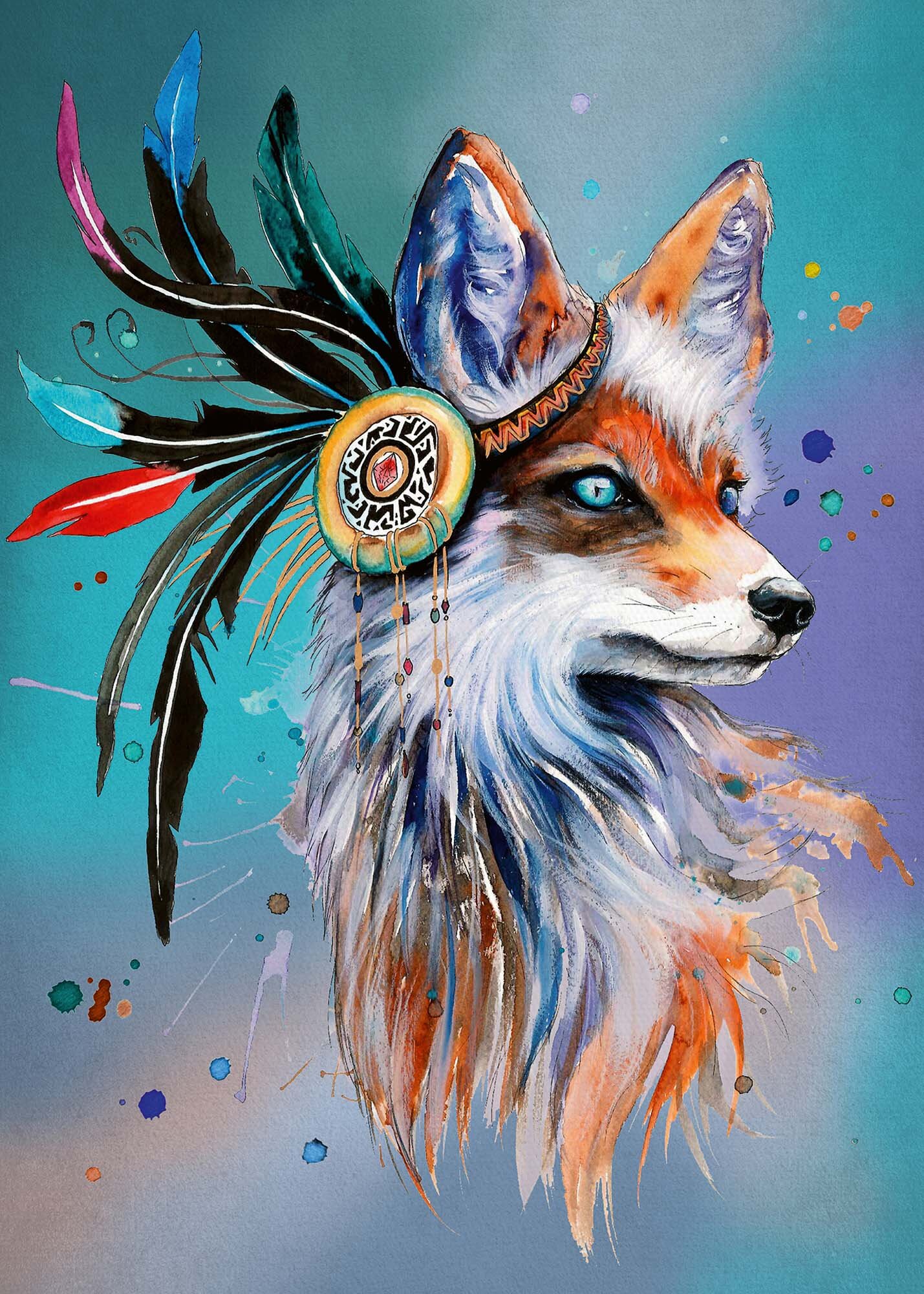 Ravensburger Pussel - Spirit Fox 1000 bitar