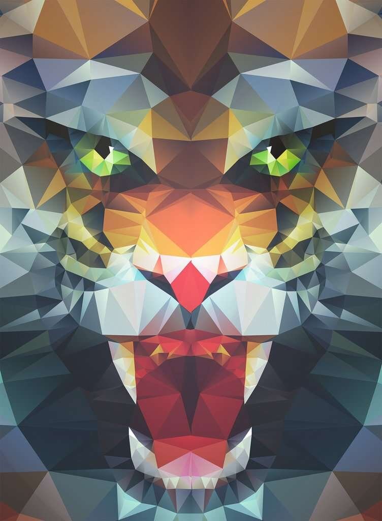 Ravensburger Pussel - Polygon Lion 500 bitar