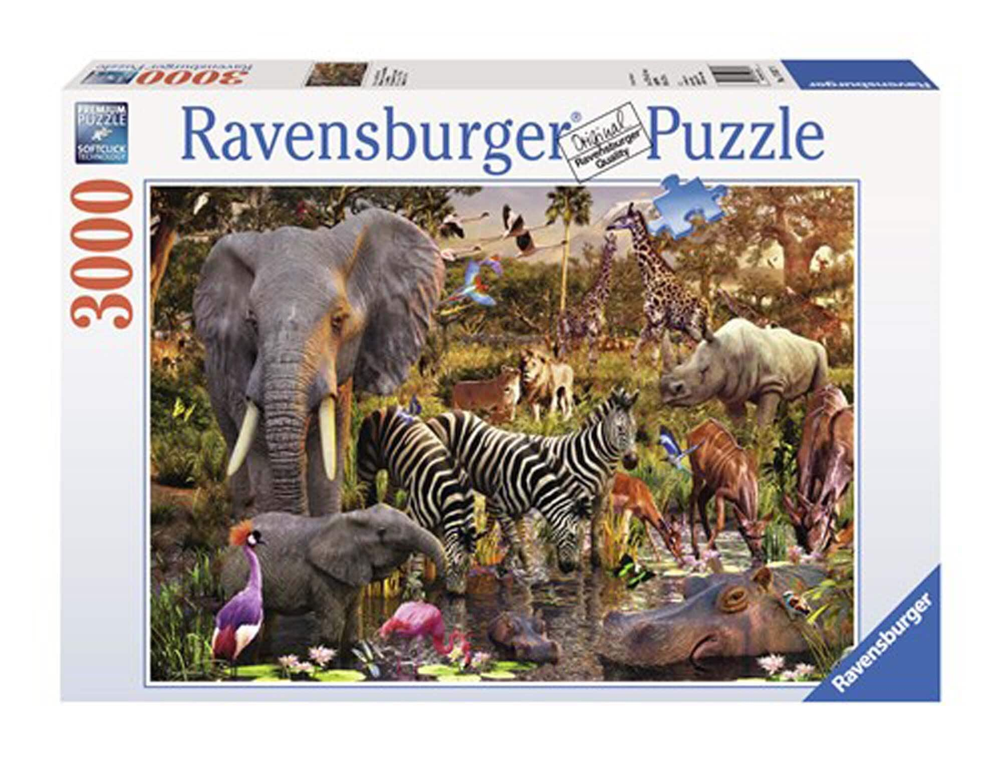 Ravensburger Pussel - Afrikanska djur 3000 bitar