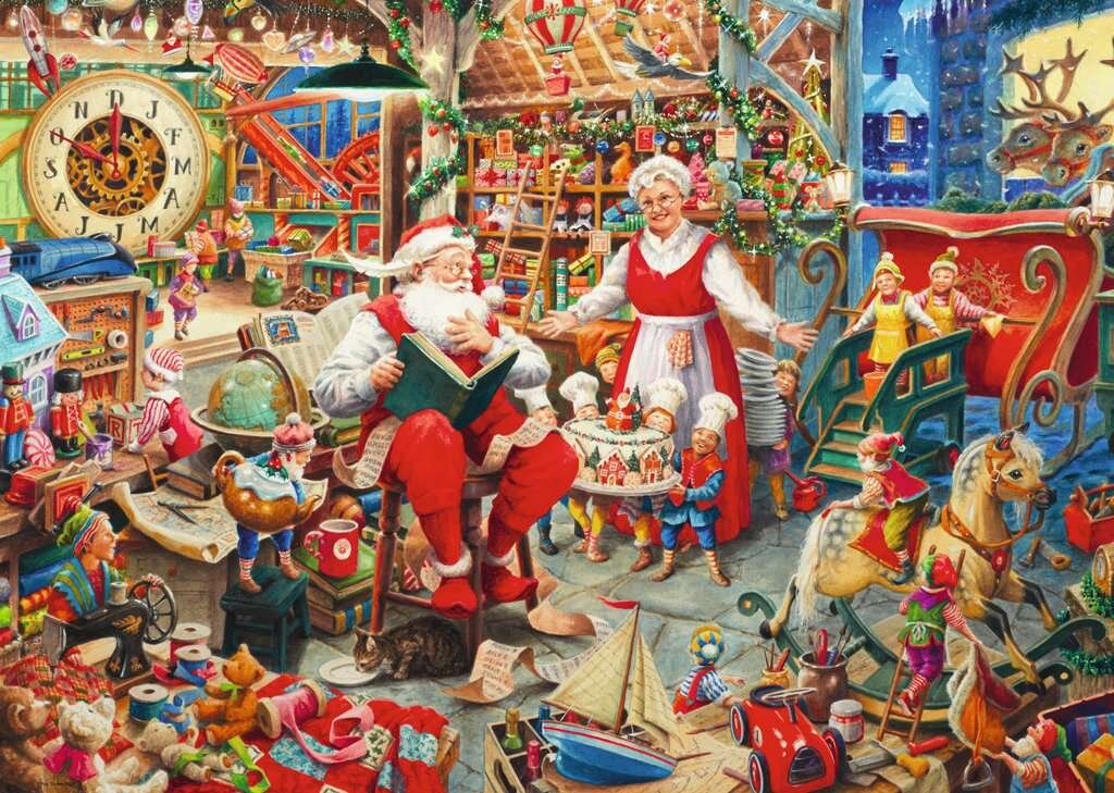 Ravensburger Pussel - Tomtens verkstad 1000 bitar