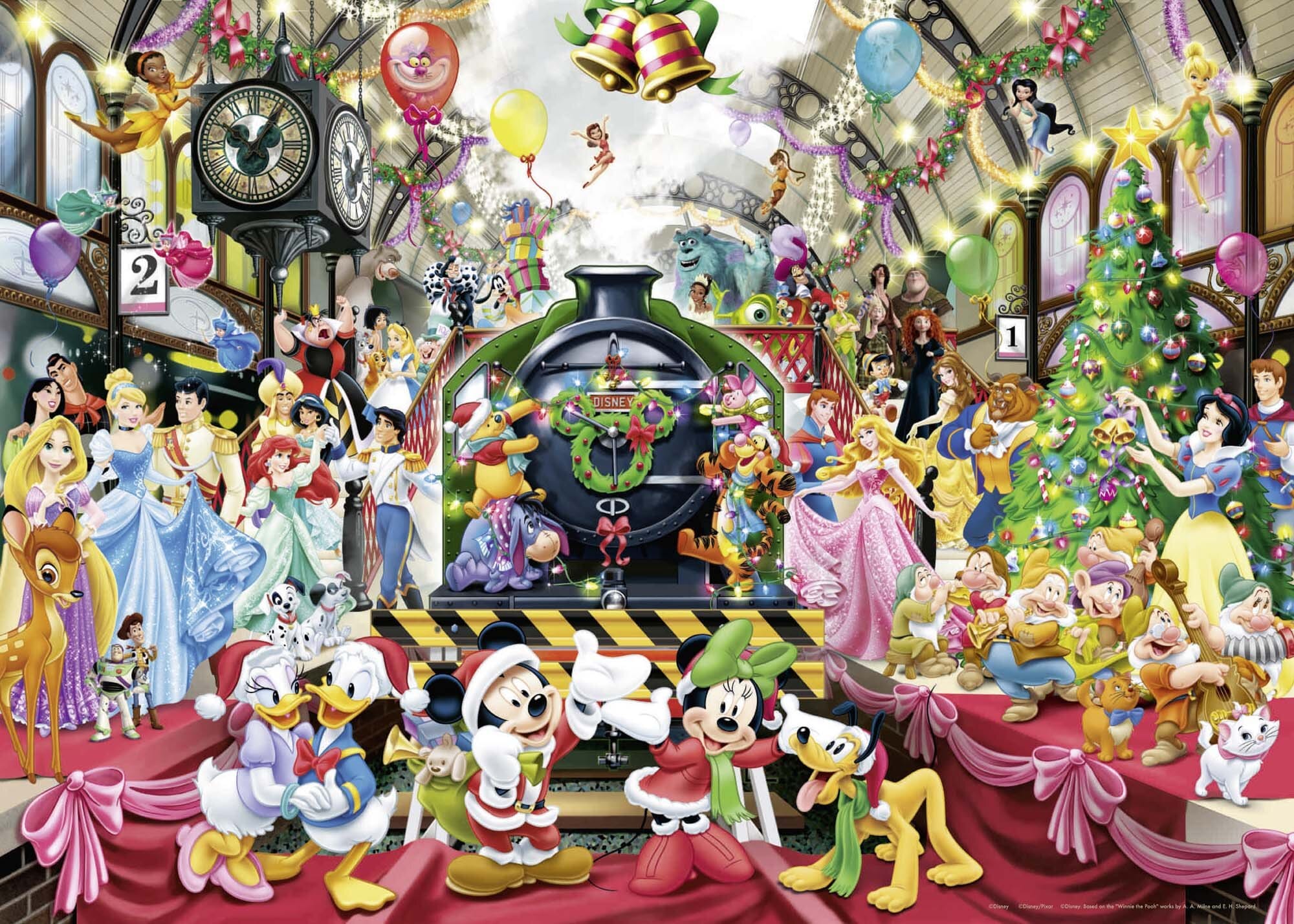 Ravensburger Pussel, Disney - Alla ombord till jul! 1000 bitar