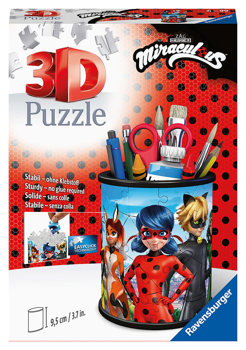 Ravensburger 3D Pussel - Miraculous Ladybug Pennställ 54 bitar