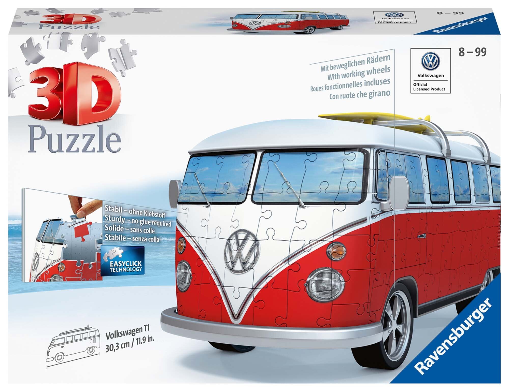 Ravensburger 3D Pussel - VW Bus T1  162 bitar