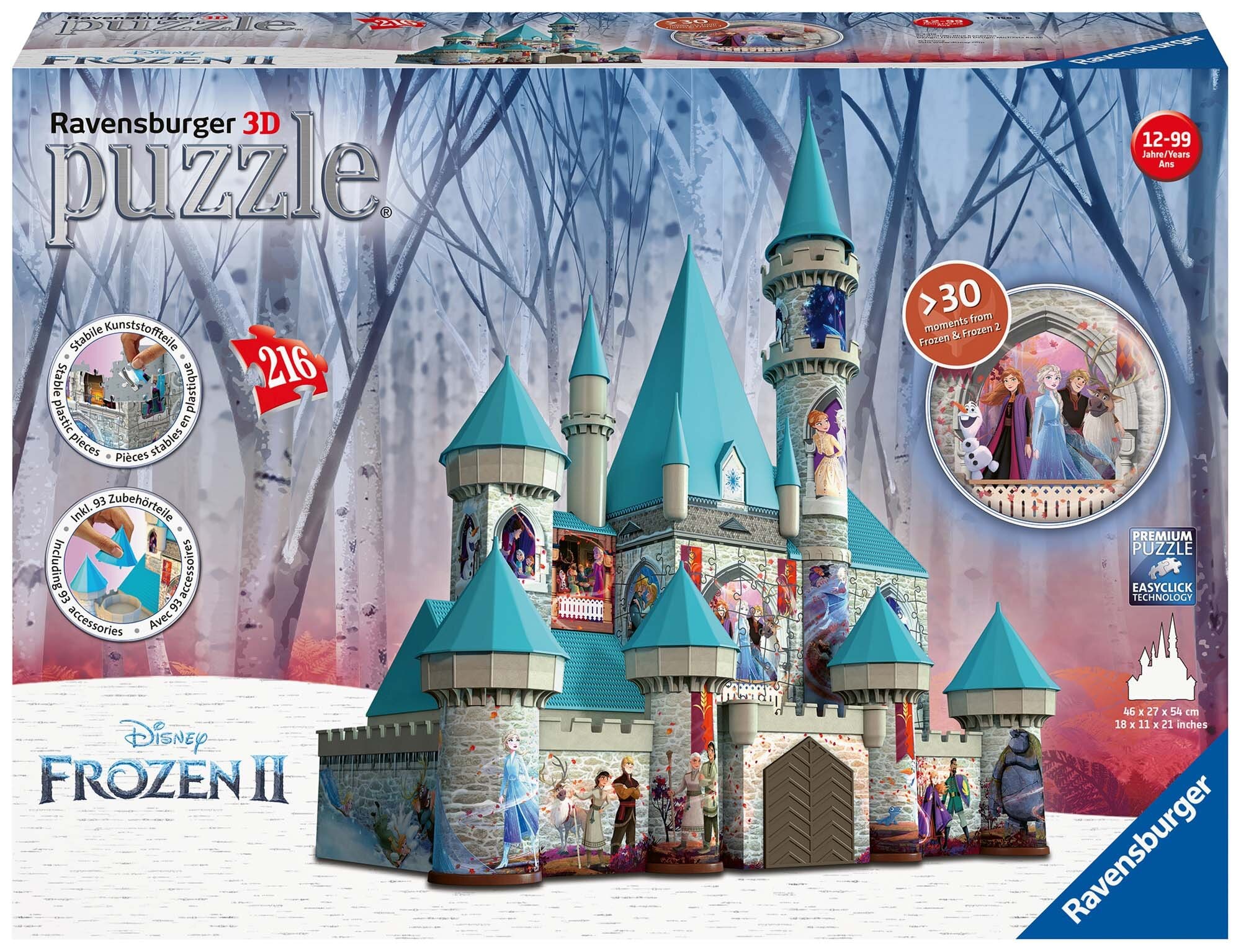 Ravensburger 3D Pussel - Disney Frost Slott 216 bitar