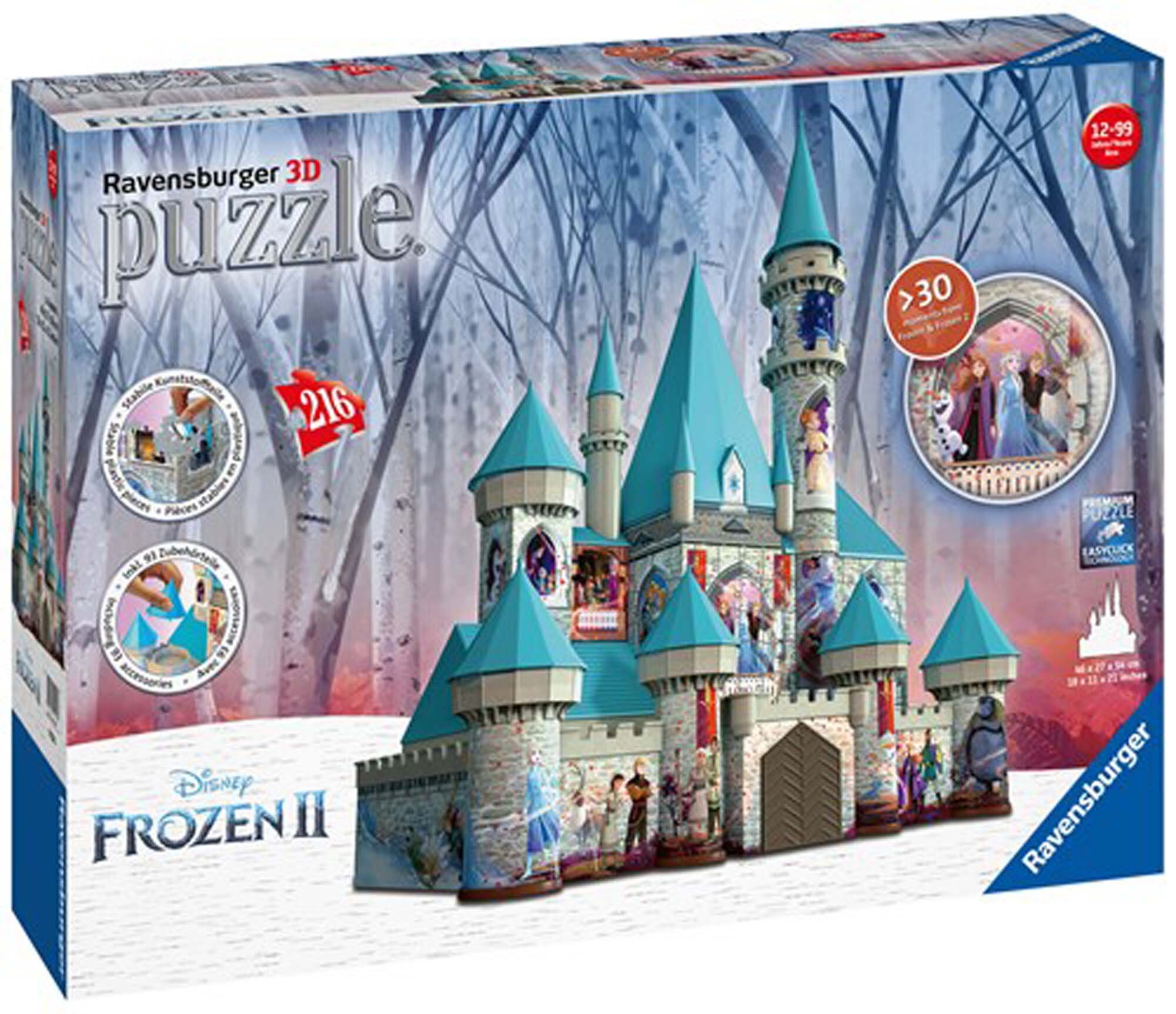 Ravensburger 3D Pussel - Disney Frost Slott 216 bitar