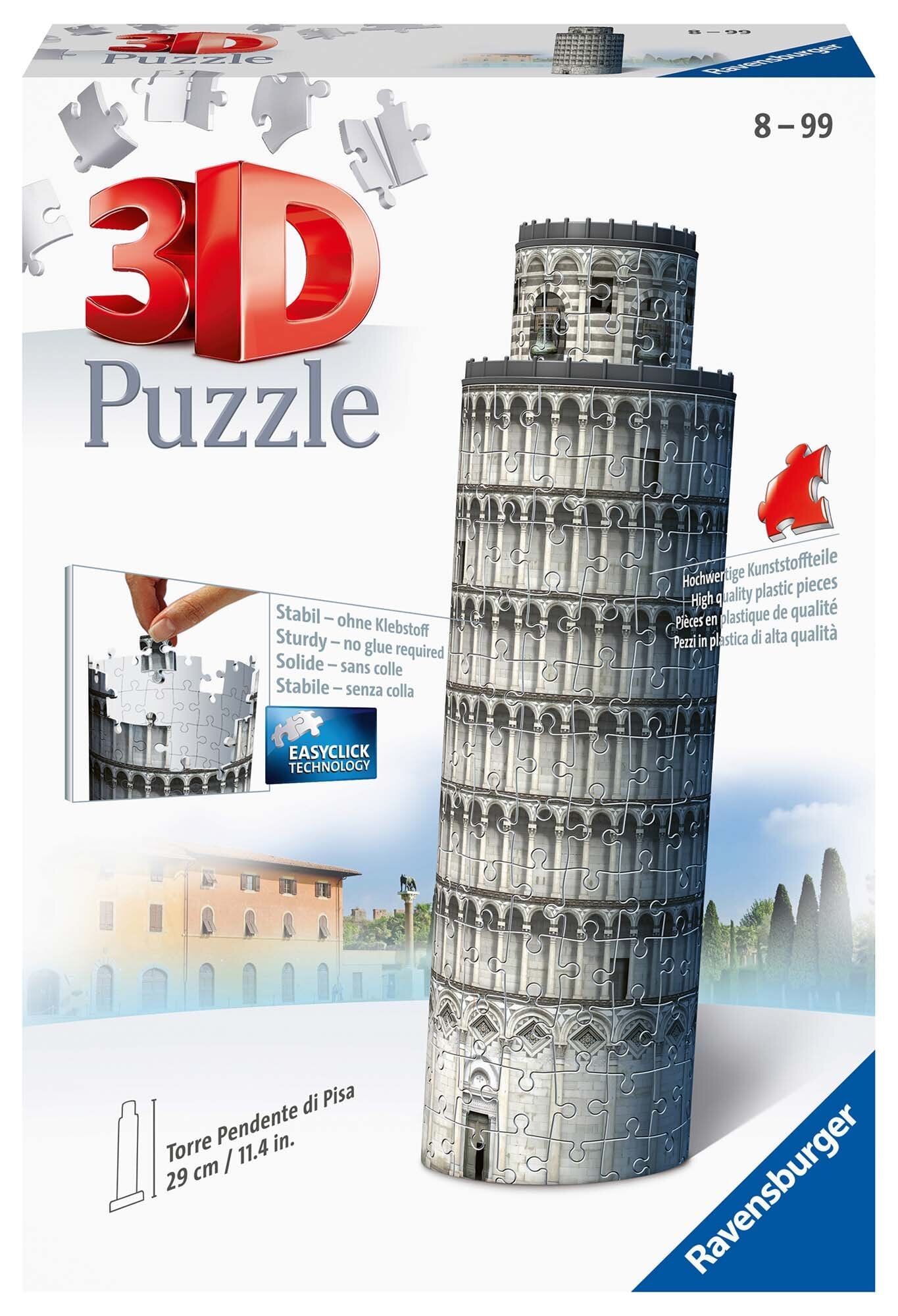 Ravensburger 3D Pussel - Lutande tornet i Pisa  216 bitar