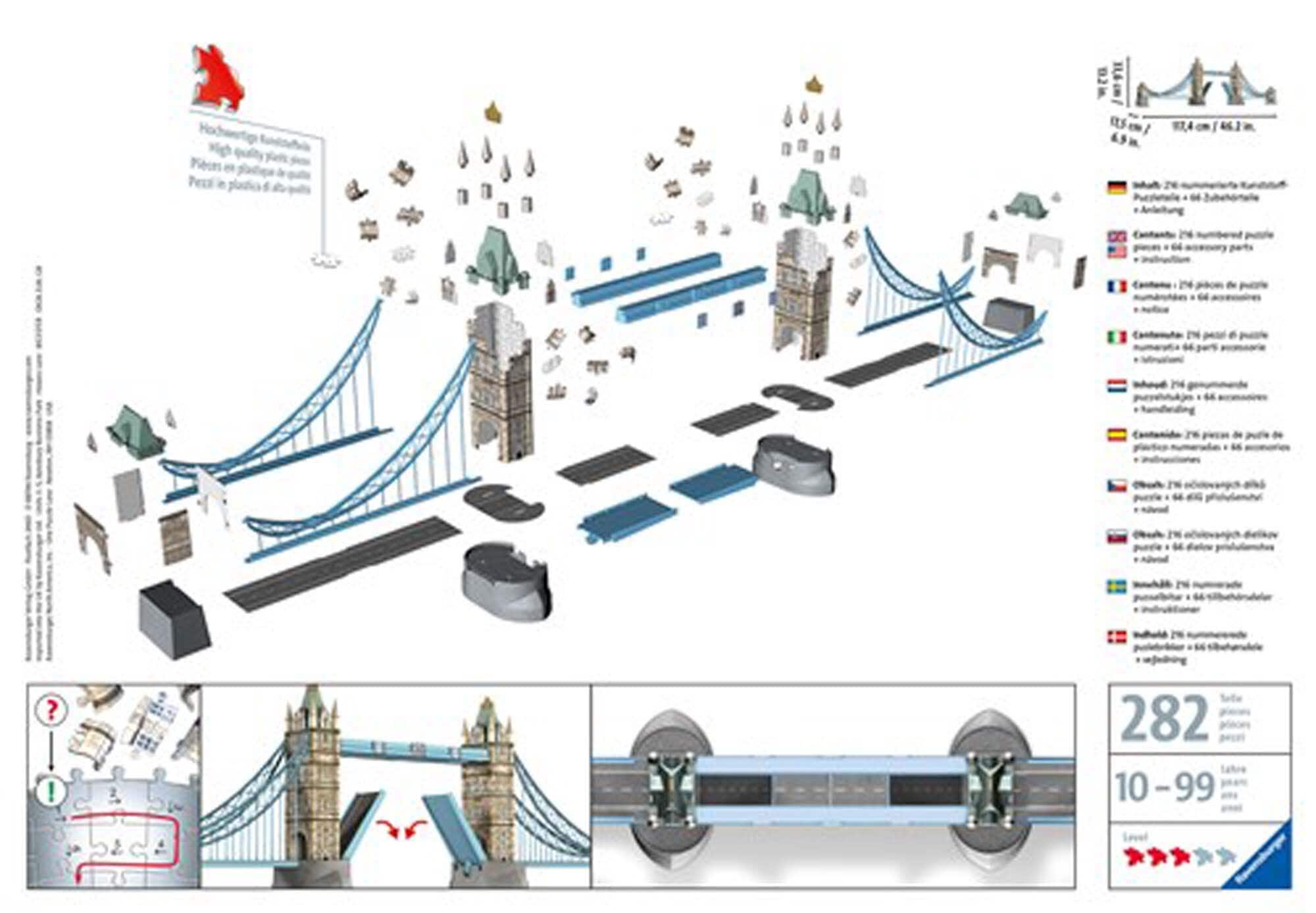 Ravensburger 3D Pussel - Tower Bridge 216 bitar