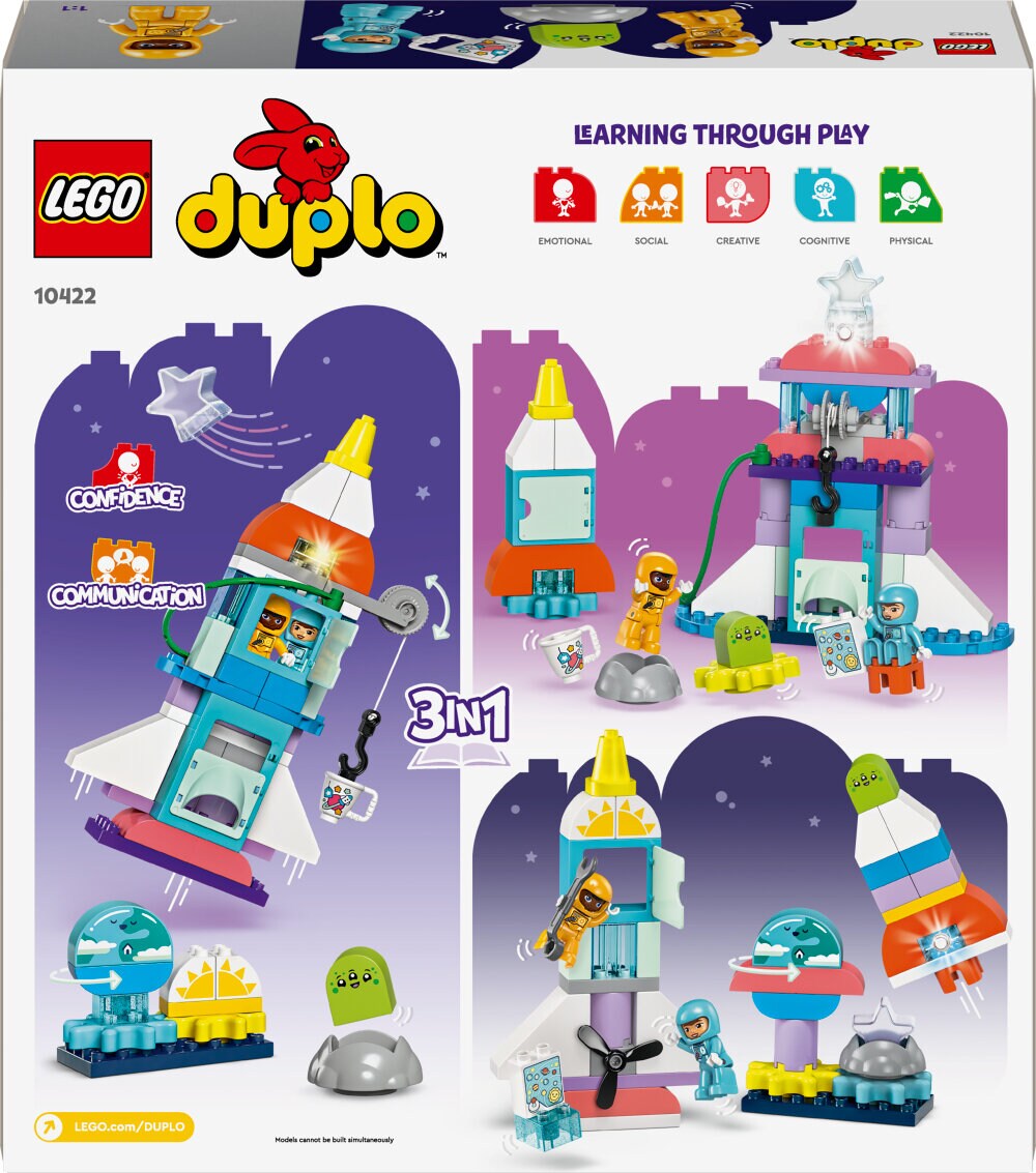 LEGO Duplo - 3in1 Äventyr med rymdfärja 3+