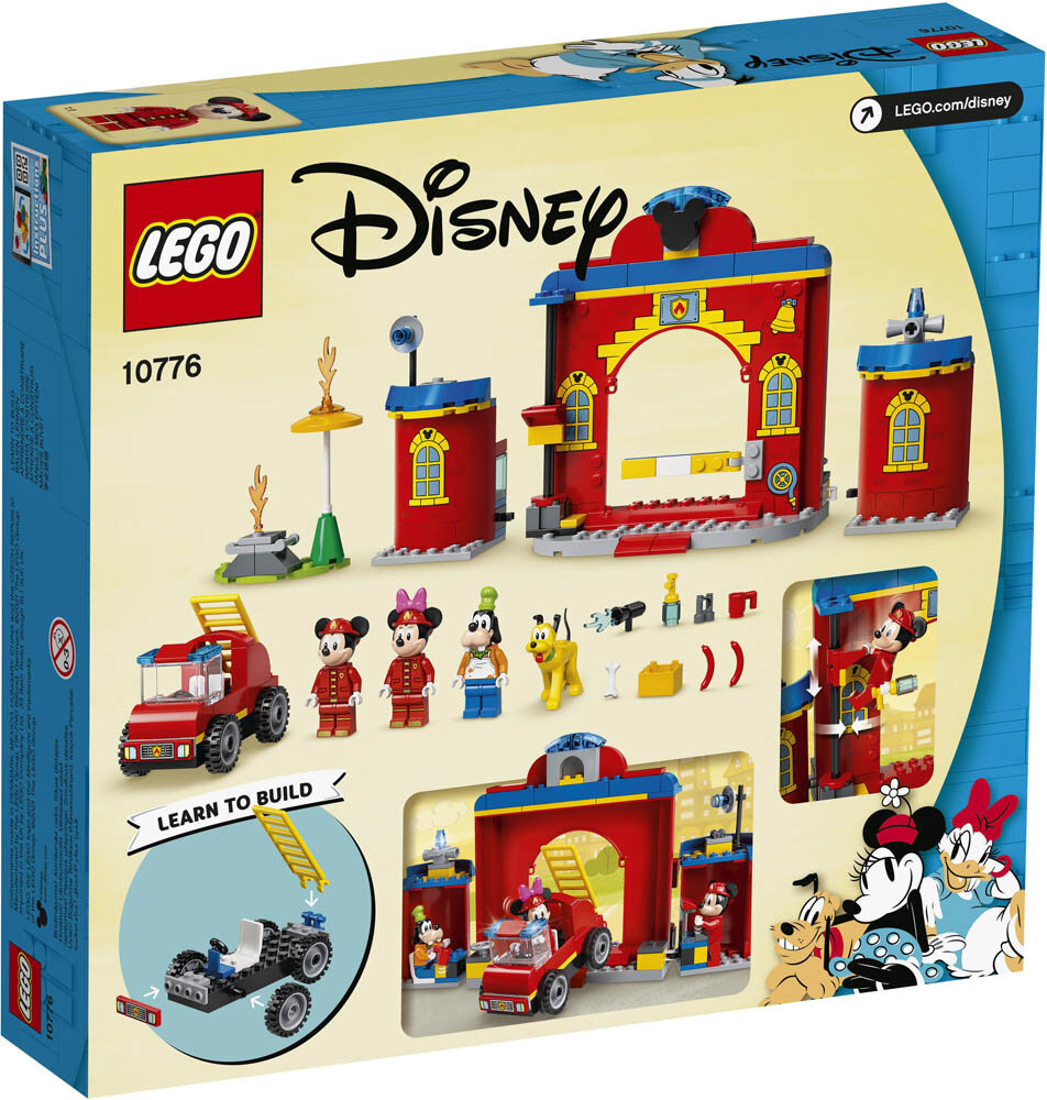 LEGO Musse och hans vänner - Brandstation och brandbil 4+