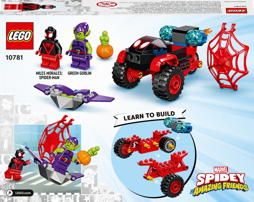 LEGO Marvel - Miles Morales: Spider-Mans techno-trehjuling 4+