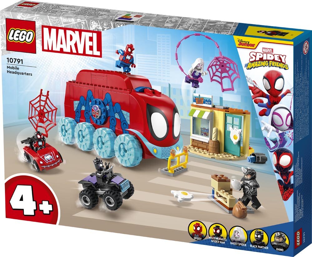 LEGO Marvel - Team Spideys mobila högkvarter 4+