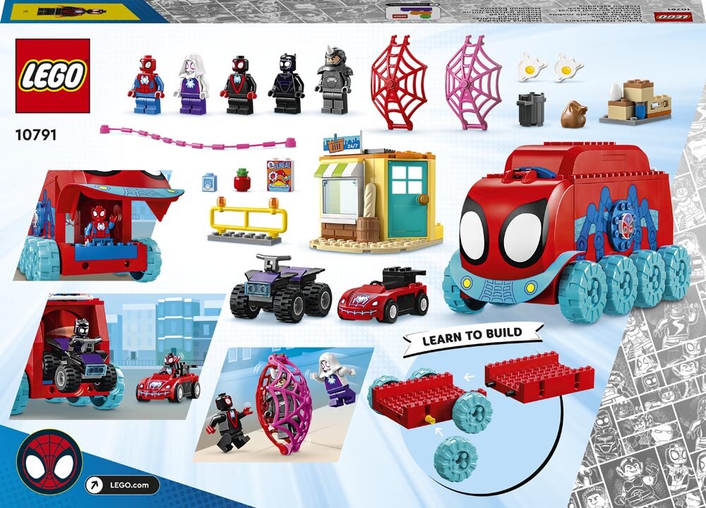 LEGO Marvel - Team Spideys mobila högkvarter 4+