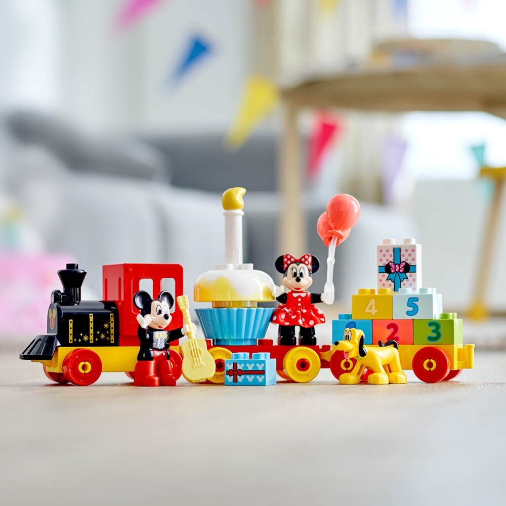 LEGO Duplo - Musse och Mimmis födelsedagståg 2+